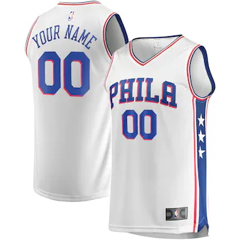 youth fanatics branded white philadelphia 76ers fast break-461